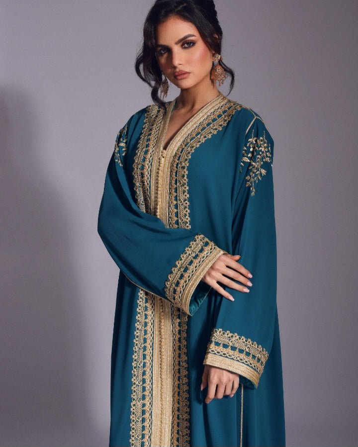CAFTAN Lalla Mennana (turquoise)