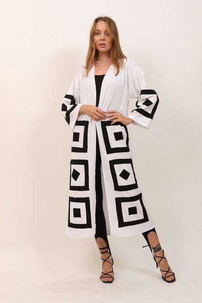 ENSEMBLE CAPE CARREAUX